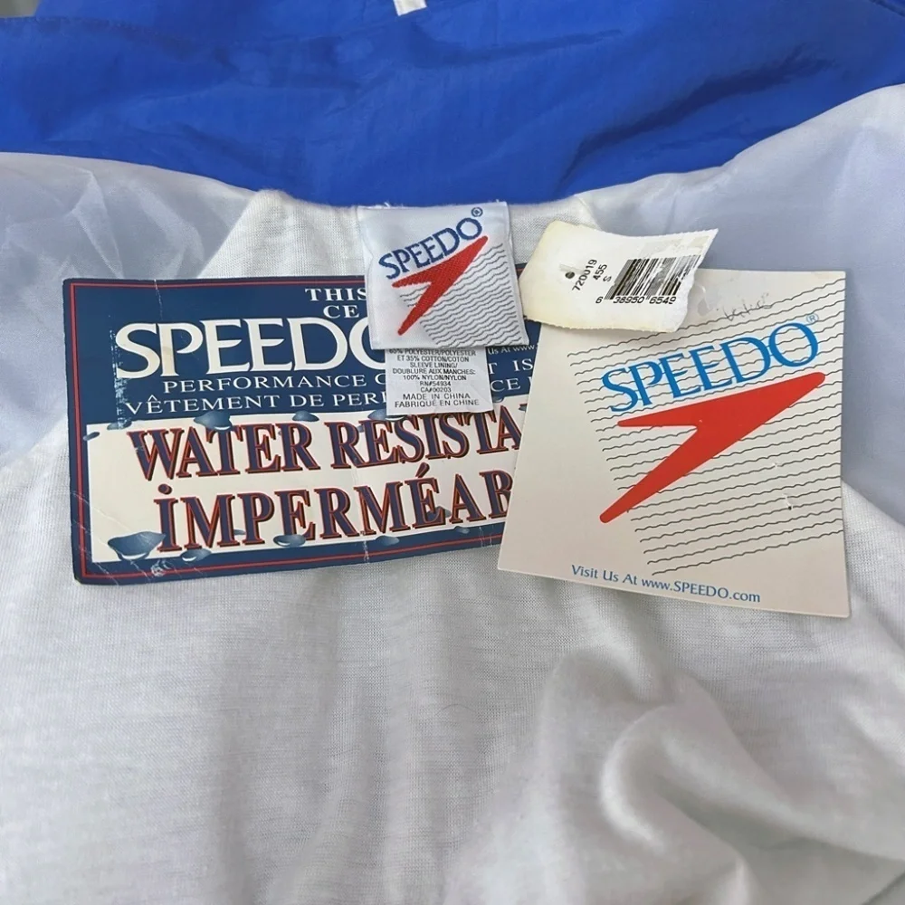 Vintage 90s Speedo Track Suit Fitness Nylon Jacket & Pants Old School NWT NOS - Picture 13 of 16